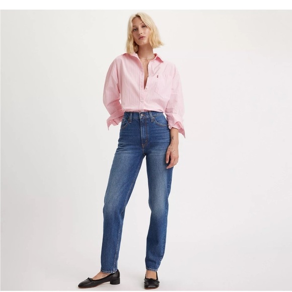 550 Relaxed Fit High Waisted Tapered Leg Women’s Jeans Size 14 Misses - Picture 2 of 11